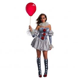 Rubies Movie Womens Deluxe Pennywise Costume, Medium, As Shown (WI01404909)