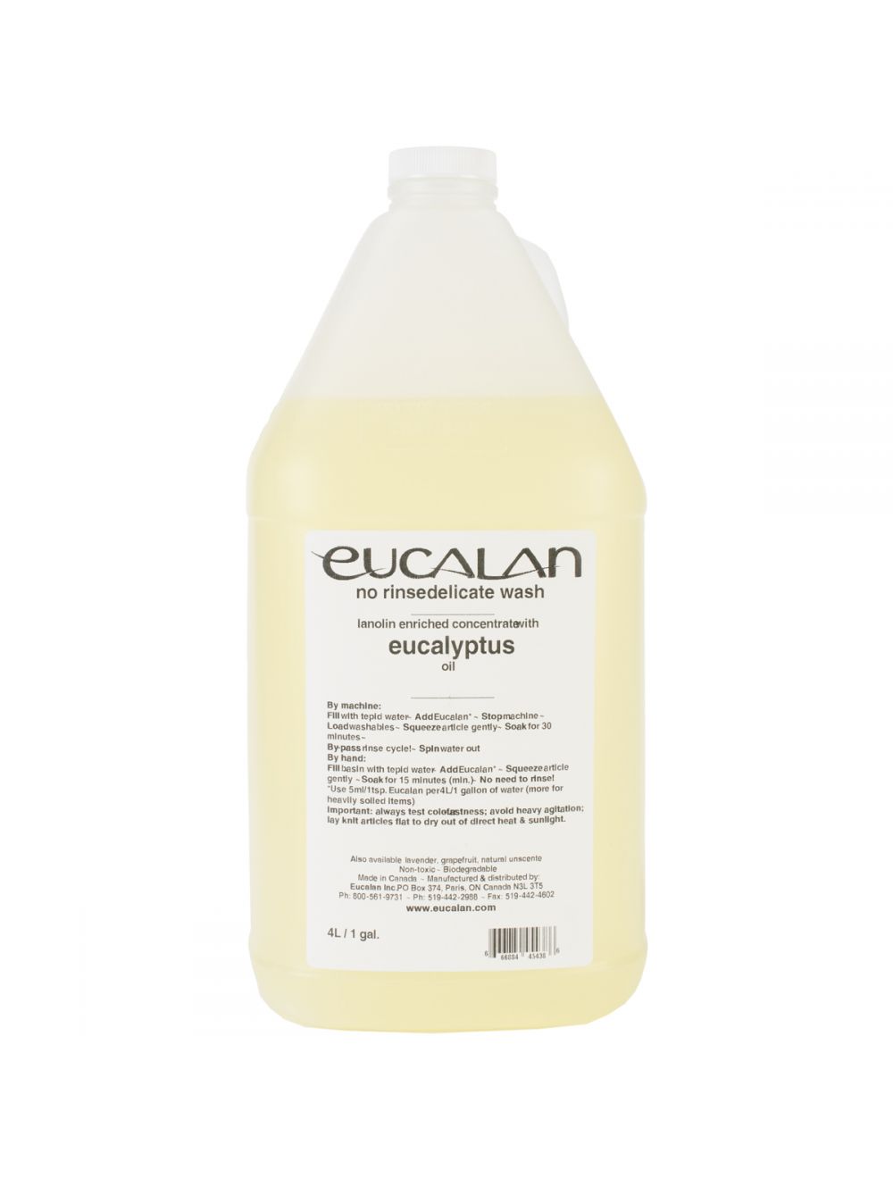 Eucalan Fine Fabric Wash 1gal Unscented