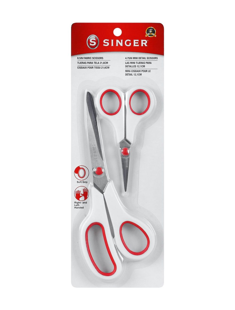 SINGER Sewing Scissors Set 2/Pkg-8.5 Fabric & 4 Mini Detail Scissors