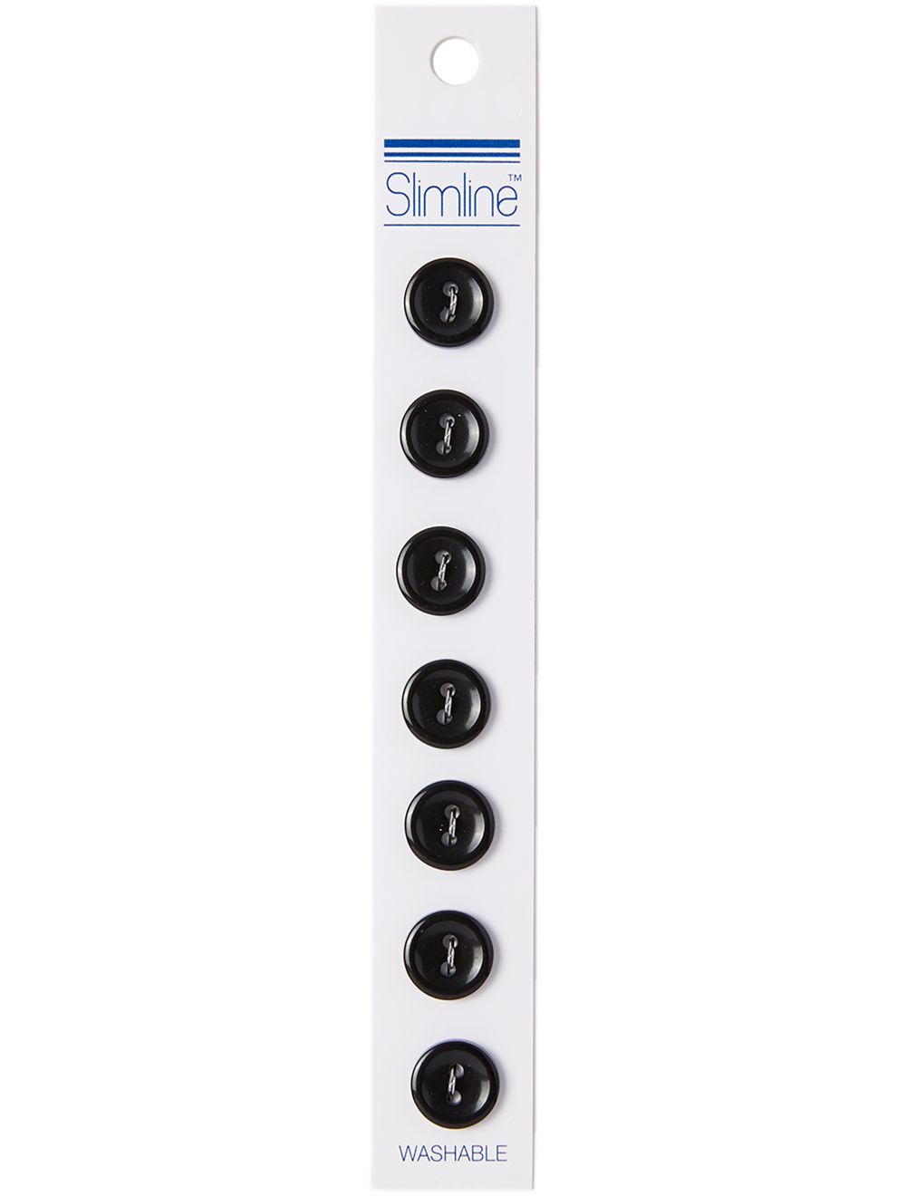 Slimline Buttons -Pearl 2-Hole 9/16 5/Pkg