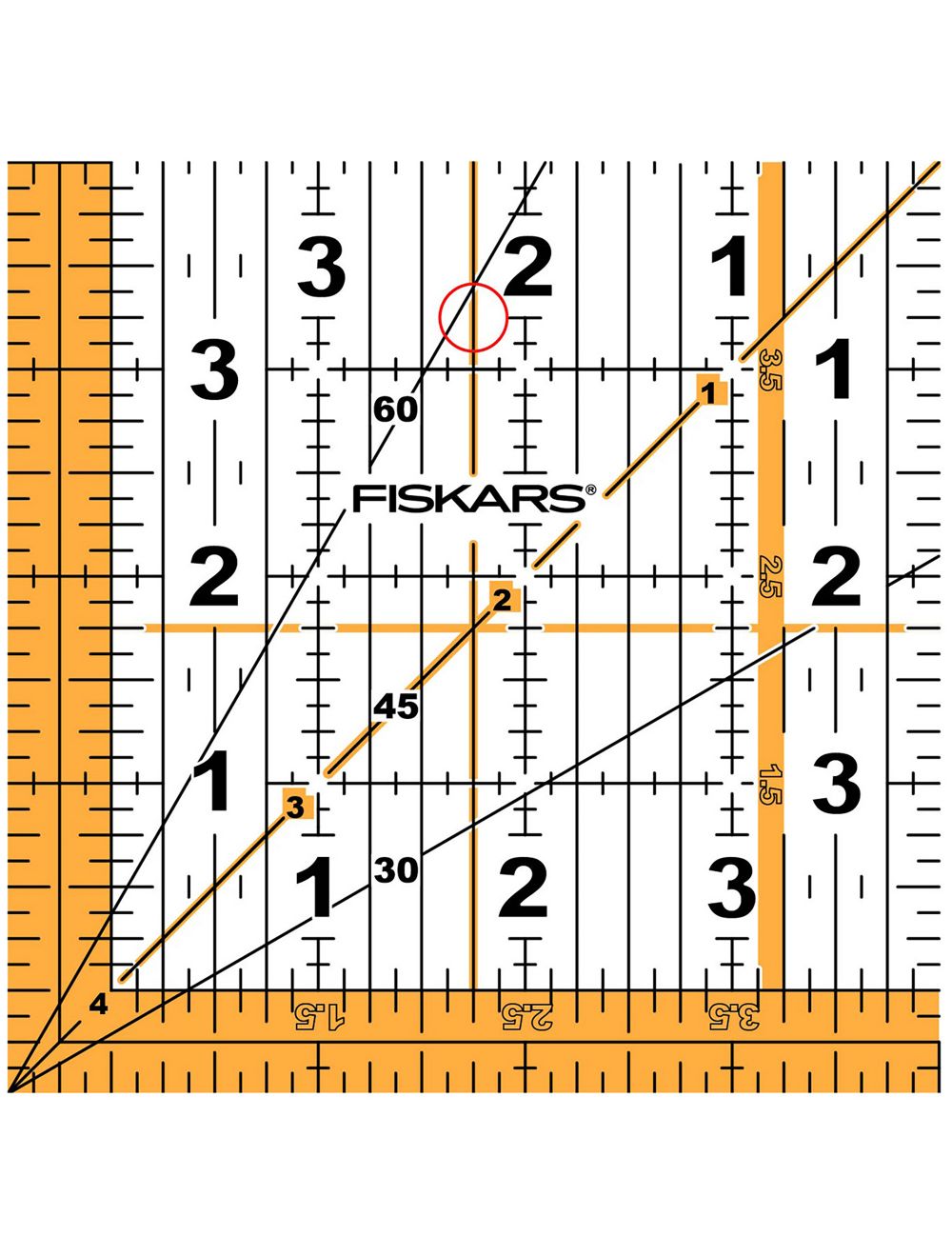 Fiskars Square Acrylic Ruler