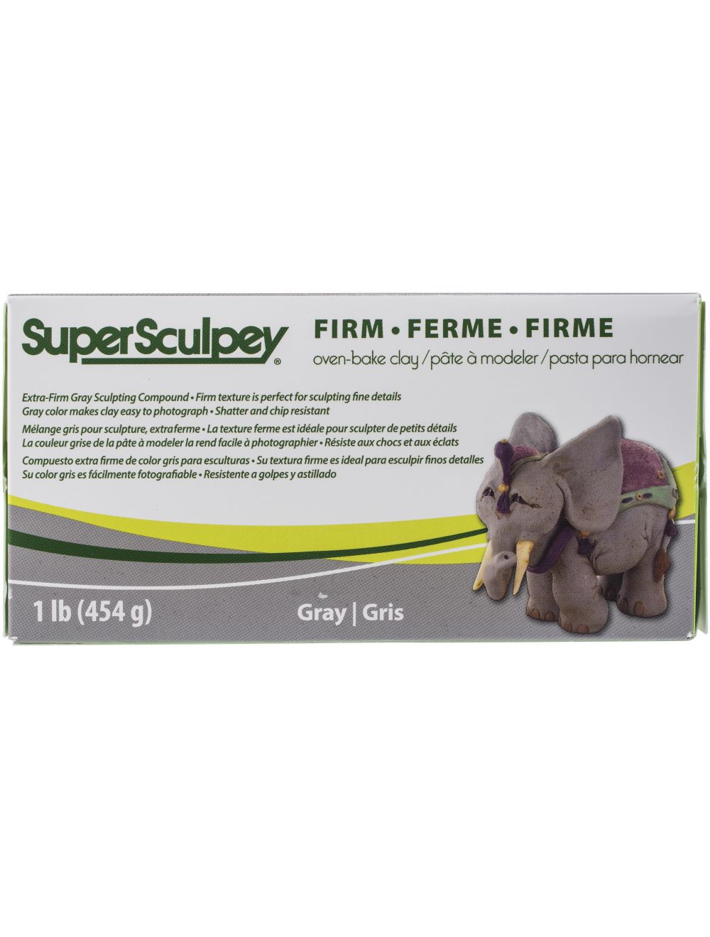 1lb. Super Sculpey® Firm Oven-Bake Clay, Gray
