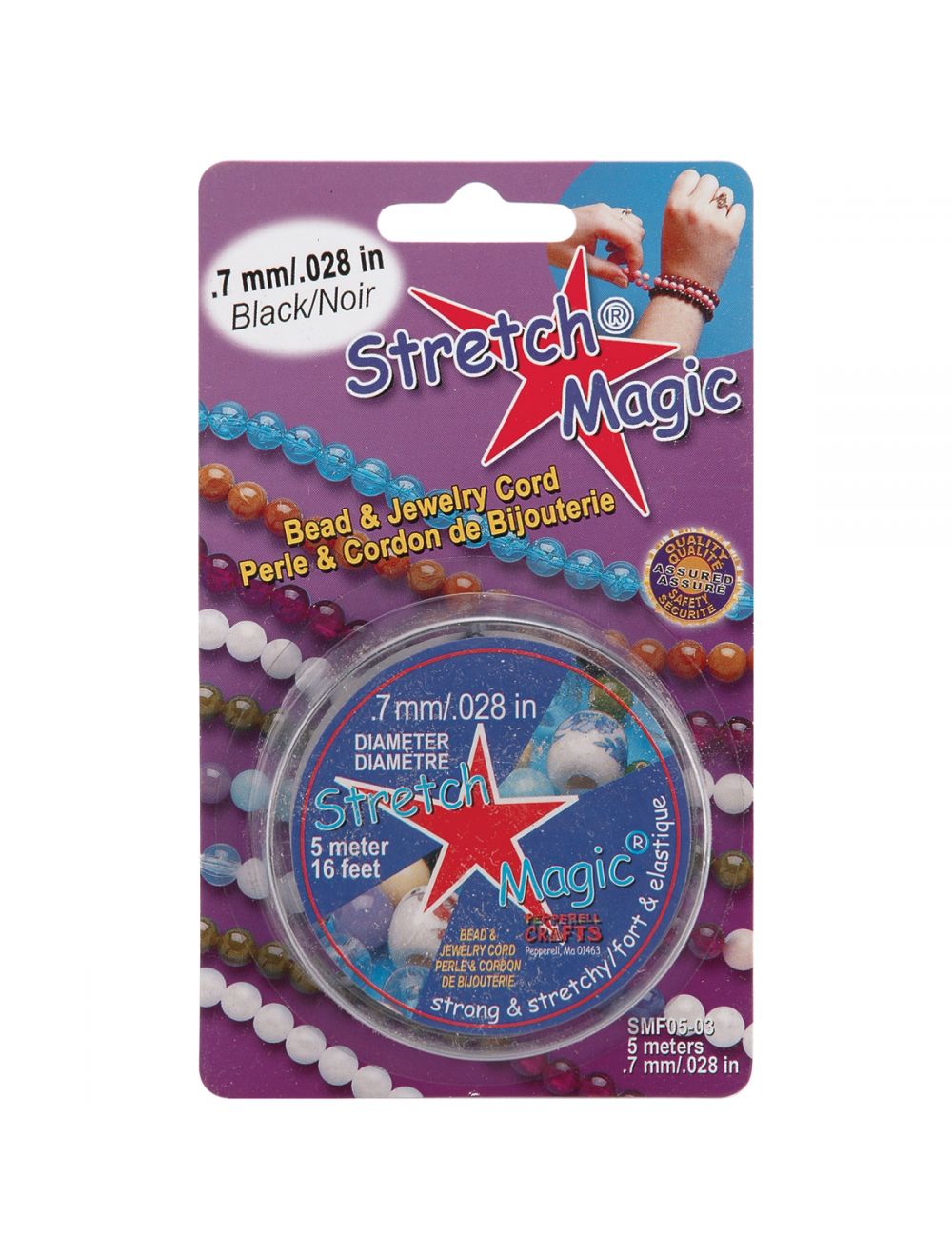 Stretch Magic Bead & Jewelry Cord .7mmX5m Black