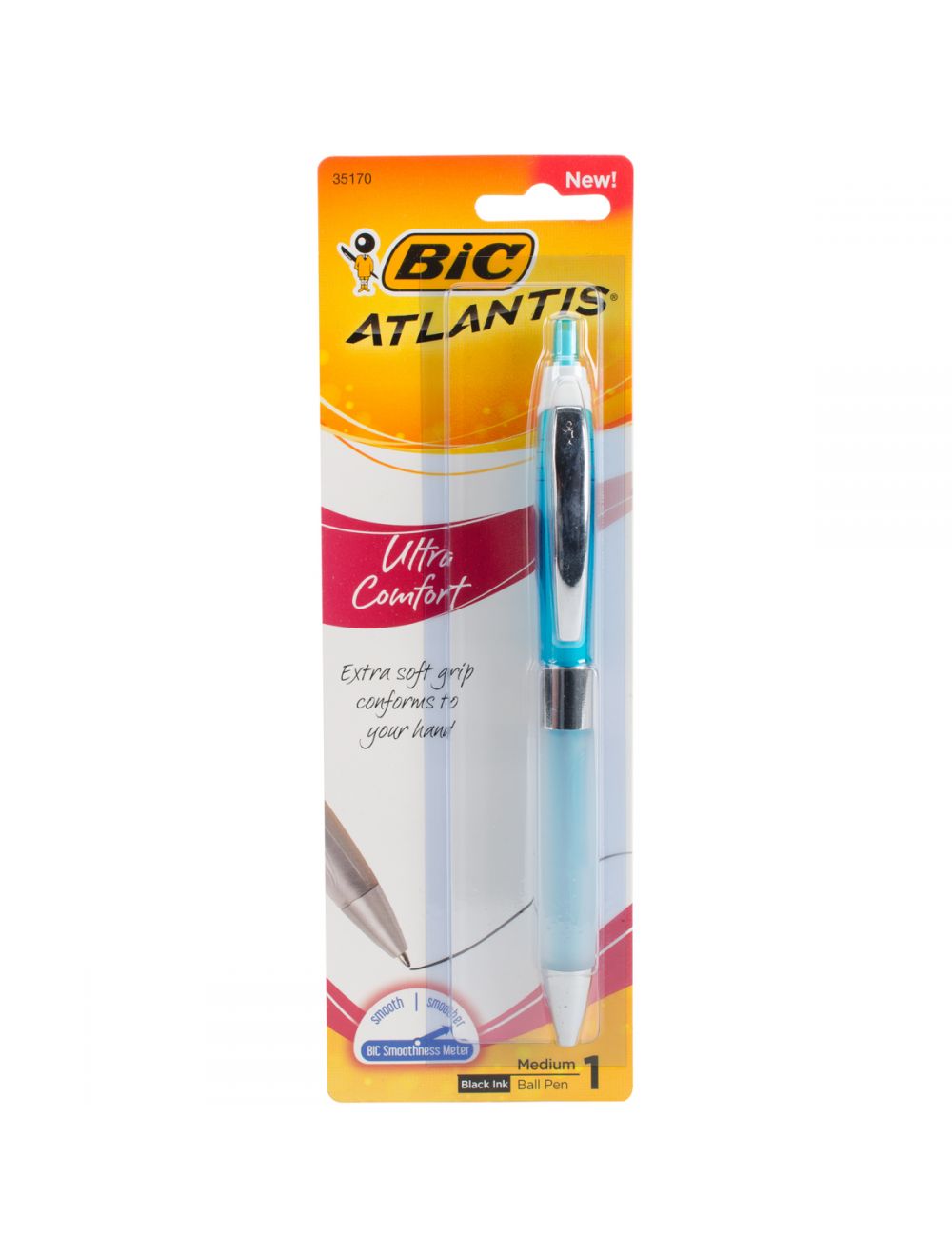 BIC Atlantis Soft stylo à bille - noir BIC