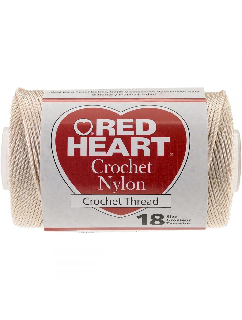 Red Heart Nylon Crochet Thread Size 18Natural (NM01477607_b2b)