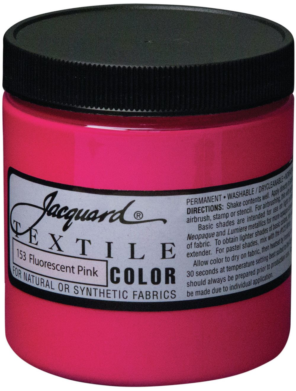 Jacquard Textile Color Fabric Paint 8ozFluorescent Pink (NM01636224)