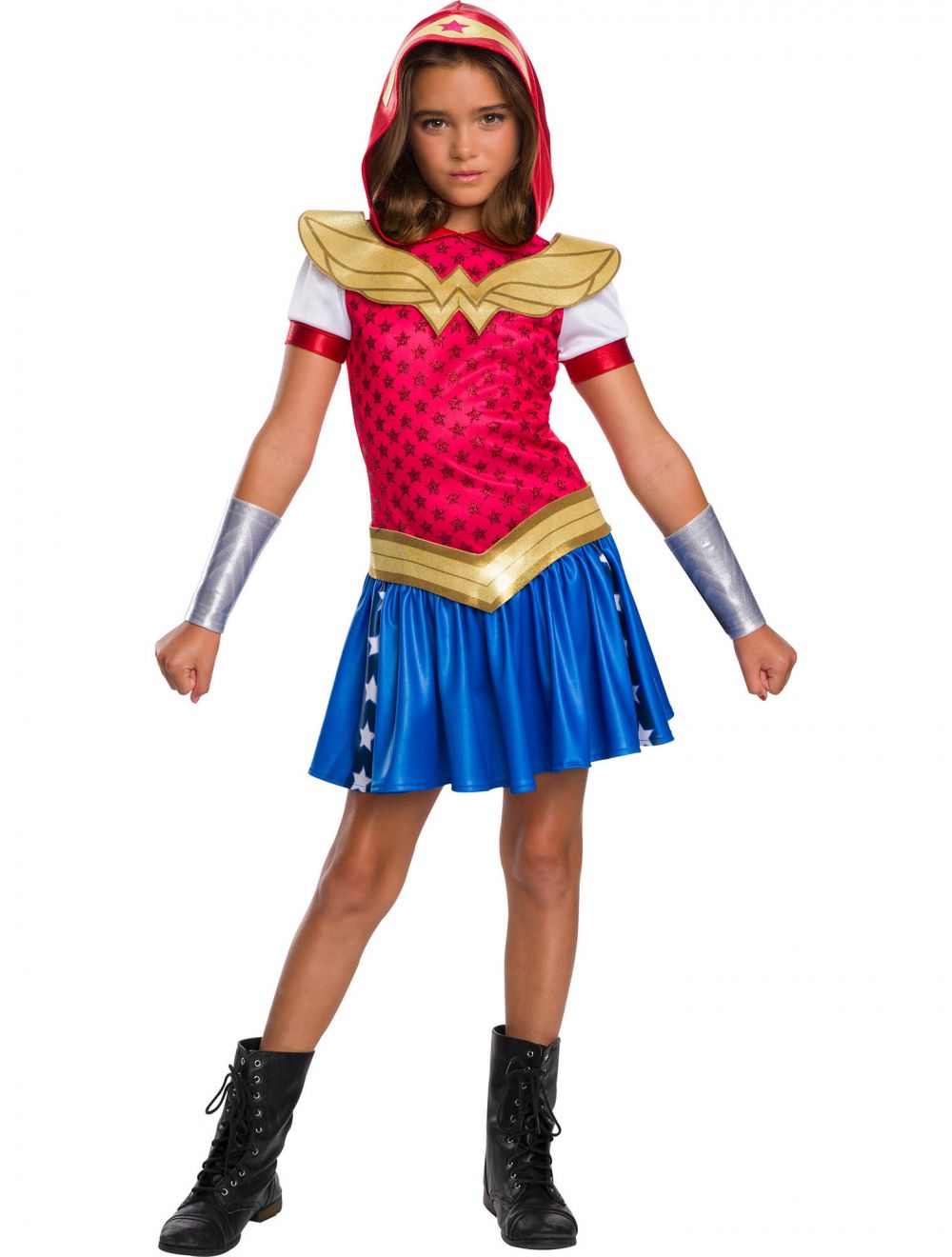Rubies Dc Super Hero Girls Wonder Woman Hoodie Dress, Small (WI01278920)