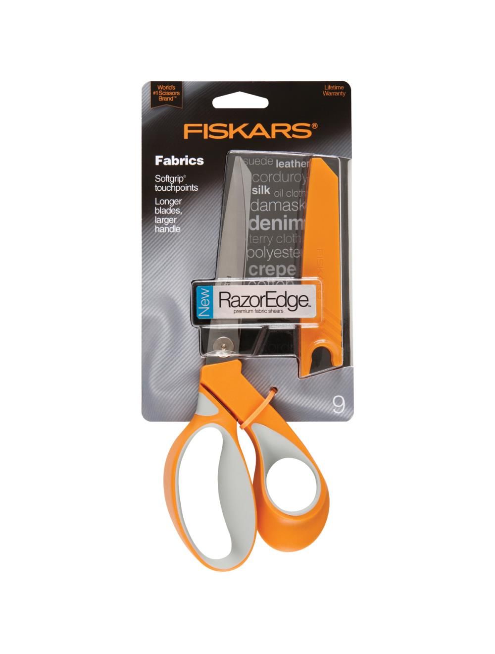 Fiskars 9 Razor Edge Fabric Scissors Softgrip