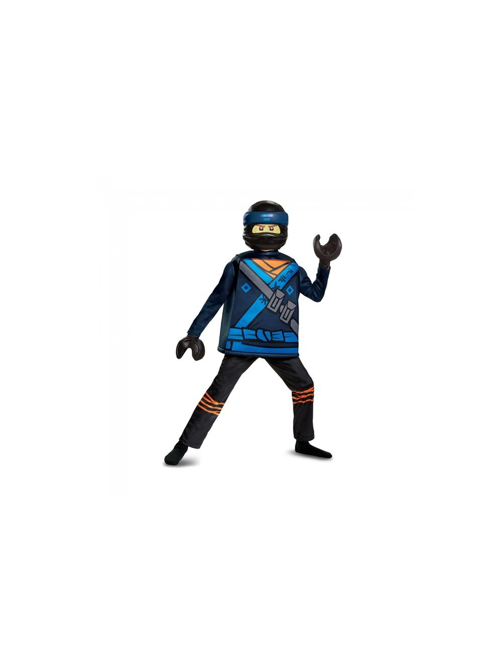 Jay Lego Ninjago Movie Deluxe Costume, Blue, Medium (7-8)