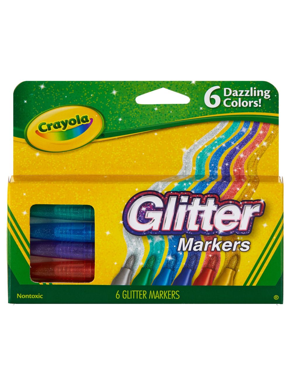 Crayola 6 Color Glitter Markers