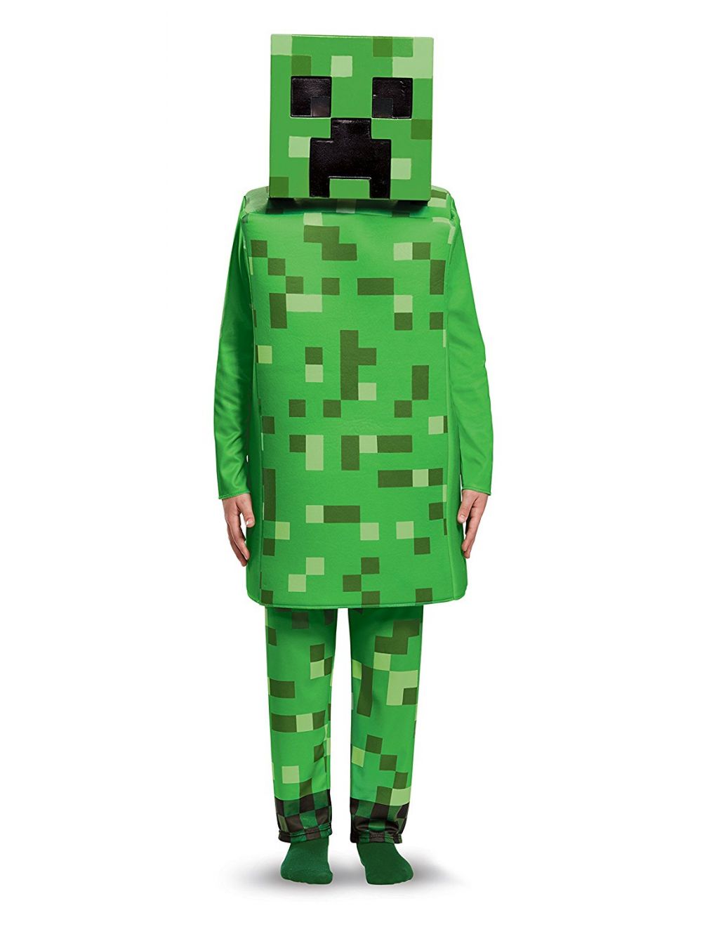 Creeper Deluxe Minecraft Costume Green Medium (7-8) (FC01656595)