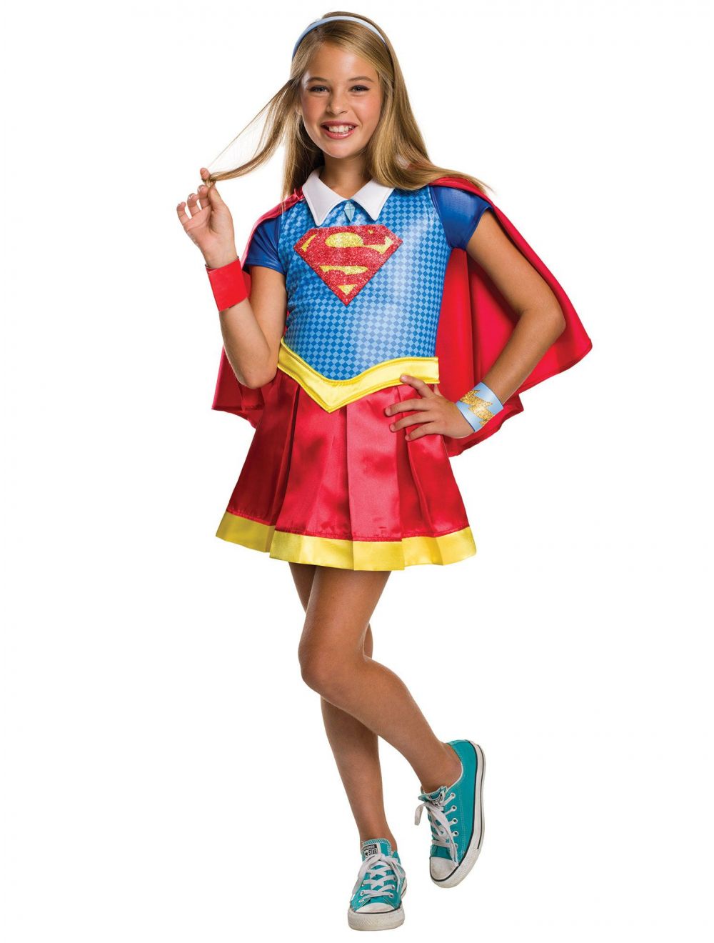 Rubies DC Superhero Girls: Supergirl Deluxe Child Costume (WI01245255)